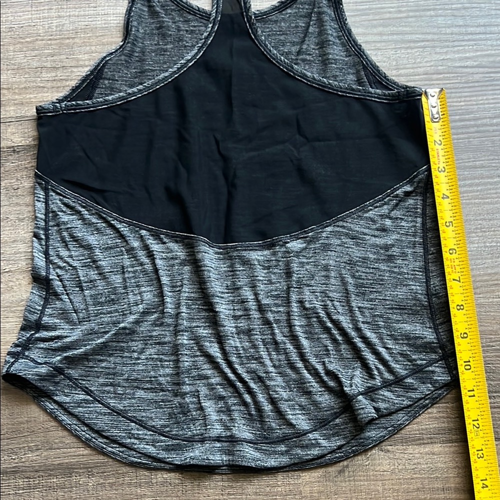 Lululemon Gray w/Mesh Athletic Racerback Tank Top - Picture 5 of 5